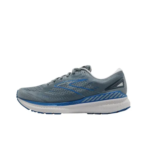 Brooks Glycerin Gts 19 Устойчивые к истиранию Низкие Кроссовки для бега Мужские Серый Синий