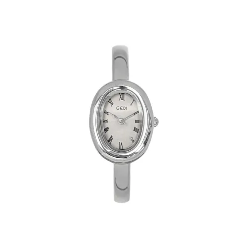 GEDI Кварцевый механизм сплав ремешок женские часы белый циферблат