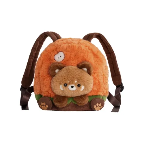 Holding Bamboo Полиэстер Рюкзак Стандартный Женский Оранжевый и Коричневый