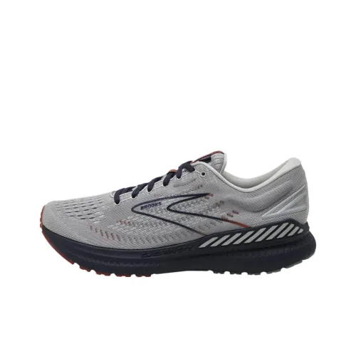 Brooks Glycerin Gts 19 Устойчивые к истиранию Низкие Кроссовки для бега Мужские Серые