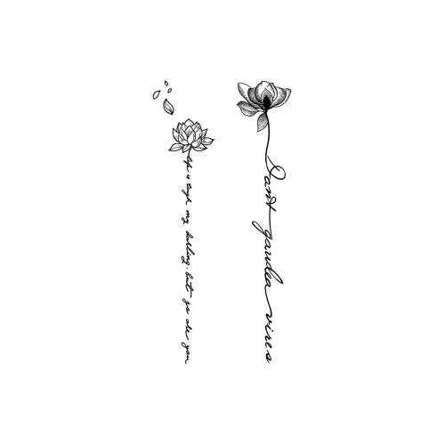 SHITIAN Лотос Травяной Татуировка Лента