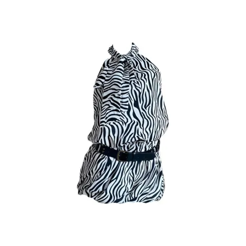 IQC Зебровый принт Женские Платья без рукавов