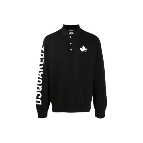 DSQUARED 2 Мужская черная поло