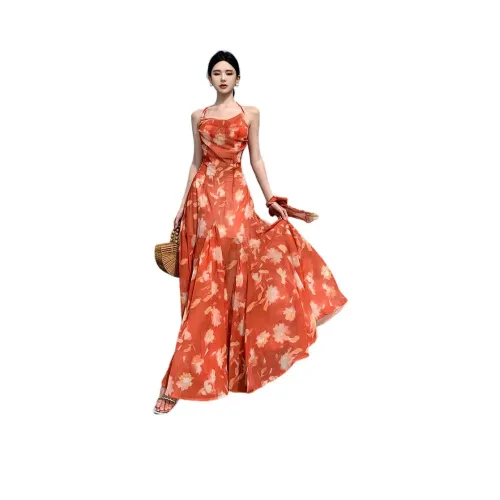 Апельсиновый цветок Женские Слиплатья