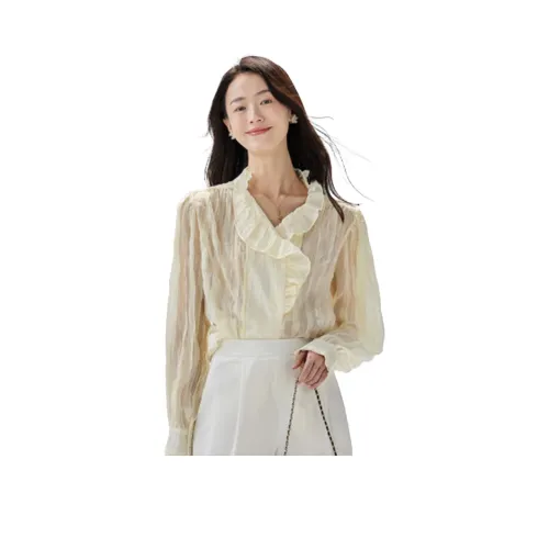 Mula Абрикосовый Желтый Женские Рубашки