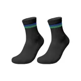 Синий, зеленый, полосы, черный, 1 пара.