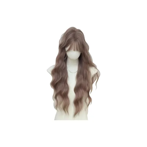 Time Shadow Egg Wool Curl Низкая насыщенность Пастельно-розовый Водная волна Прямые волосы Полная голова Набор