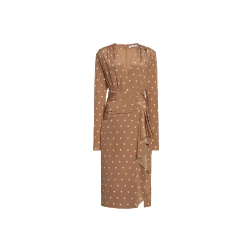 Alessandra Rich SS25 Длинное Платье с Длинными Рукавами Женское