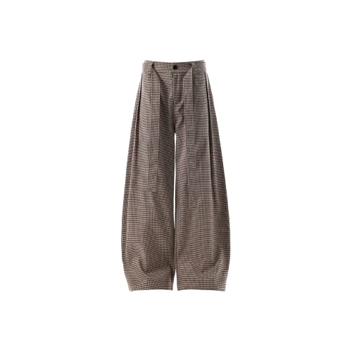 HANGE Коричневый Унисекс Повседневные Штаны