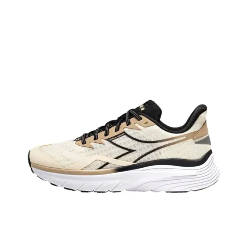 DIADORA Устойчивые к истиранию низкие беговые кроссовки унисекс бежевого цвета