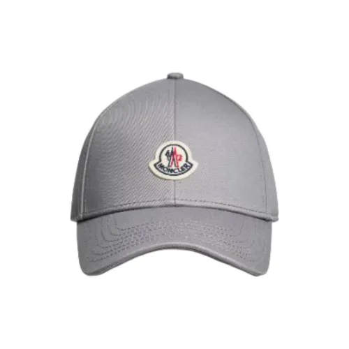Moncler Хлопковые кепки унисекс серые