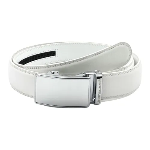 JEANSWEST Ремни из спилок коровьей кожи Мужской 3,5 см