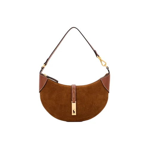 Polo Ralph Lauren Сумка через плечо из коровьей кожи мини женская коричневая