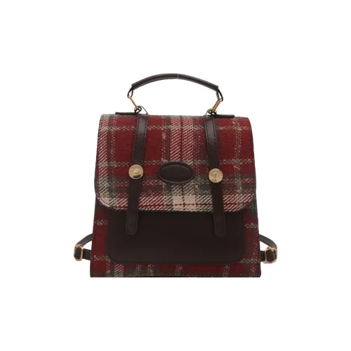 WHERE WHAT WHO Ткань Рюкзак Стандартный Женский Красный Синий Кофейный