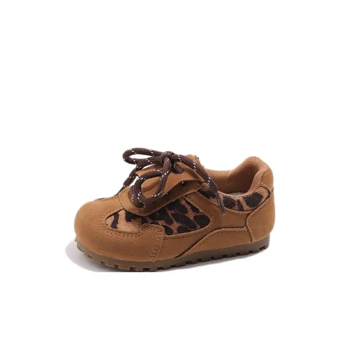 Неон Износостойкий Дышащий Низкий Топ KIDS Лайфстайл Обувь Леопардовый принт Для детей 3-7 лет