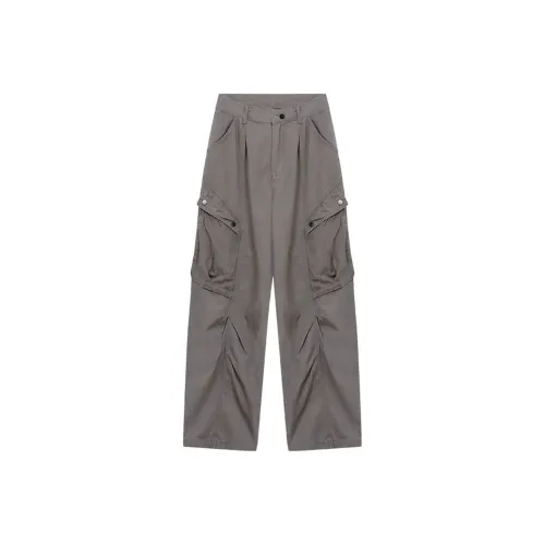 Мед Брюки карго Унисекс Серый Зеленый