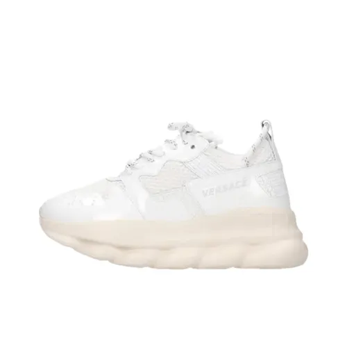 VERSACE CHAIN REACTION 2 Веер Xizhe Low Топ Повседневная обувь Женская Белая