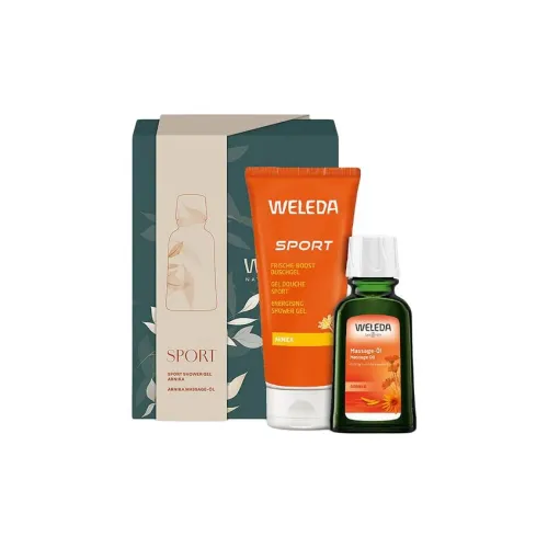 WELEDA Mountain Gold Sport успокаивающие наборы для ухода увлажняющие и ароматические 200 мл + 50 мл
