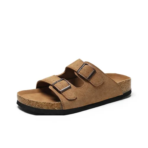 Wolves • Family QUNLANGSHIJIA Дышащие Устойчивые к истиранию Слипоны Мужской Каштановый