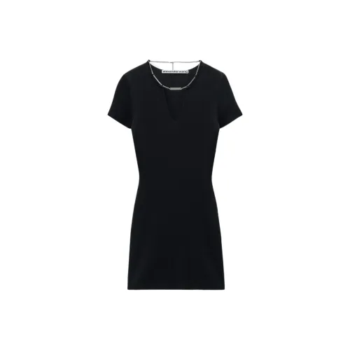 Alexander Wang Короткий рукав Платье Женское Черное