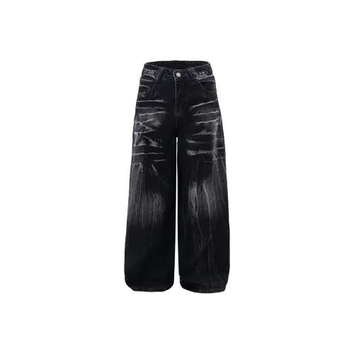 GEOGRE ALEX Черные Унисекс Джинсы