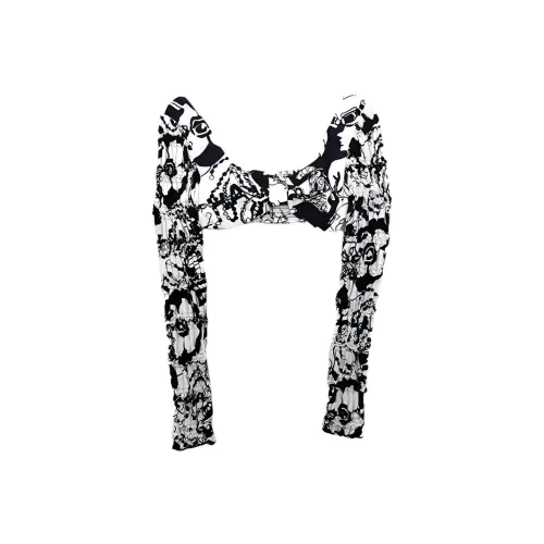 CHANEL Черные Женские Короткие Топы