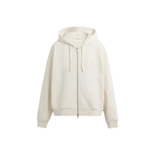 ZARA Морозный Белый Мужские Свитшоты