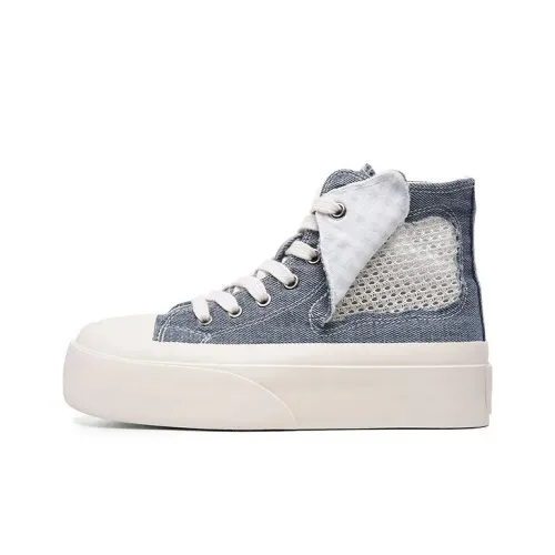 Far Waves Покрытие Устойчивое к истиранию Высокие Кроссовки для Скейтбординга Женские