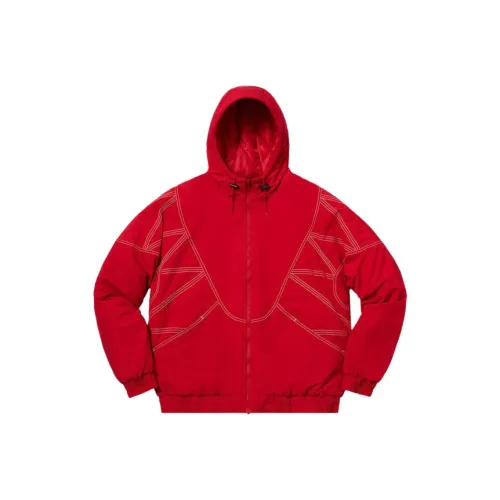 Supreme Красный Унисекс Объёмные куртки (пуфы)