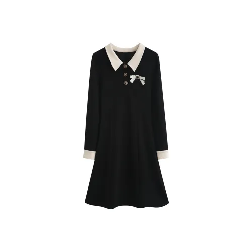 SONDR Длинное платье с длинными рукавами женское