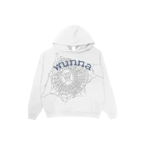 Sp5der Белый Мужской Свитшот