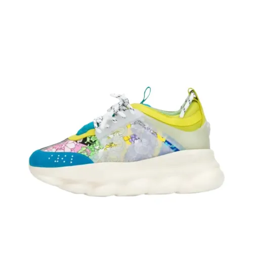 VERSACE CHAIN REACTION VERSACE Низкий Топ Повседневная Обувь Женская Синяя