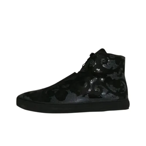 VERSACE PALAZZO VERSACE Высокие Кроссовки для скейтбординга Мужские Черные