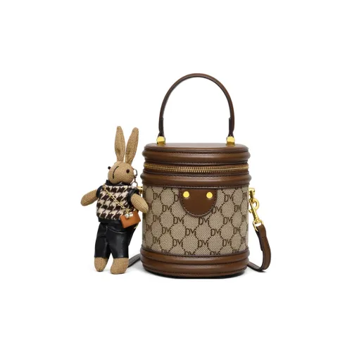 PESASRIE Сумка из синтетической кожи женская кофейного цвета