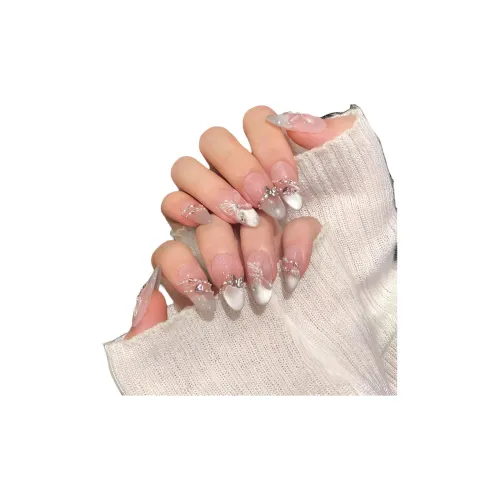 XNTX Заплатки для ногтей Ногти Art Заплатки для ногтей False Nail Овальный Cool Color Series Телесный Coquette