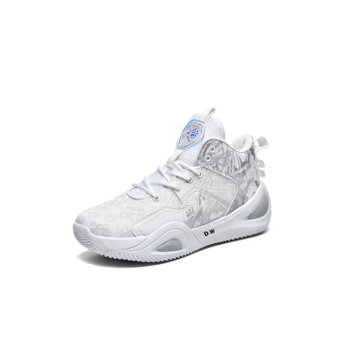 D W Анти KICK Амортизация И Устойчивость К Износу MID Топ Детские Баскетбольные Кроссовки Подростки