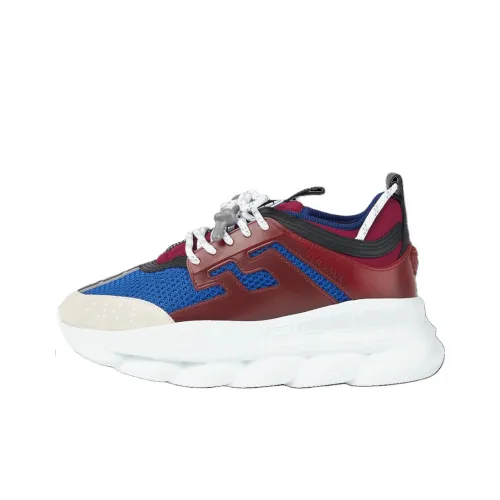 VERSACE CHAIN REACTION VERSACE Низкий Топ Повседневная Обувь Женская Бордовый