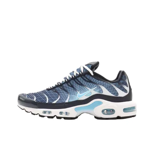 Nike Air Max Plus Устойчивый к истиранию Низкий Топ Резина Повседневная Беговая Обувь Унисекс Синий Черный