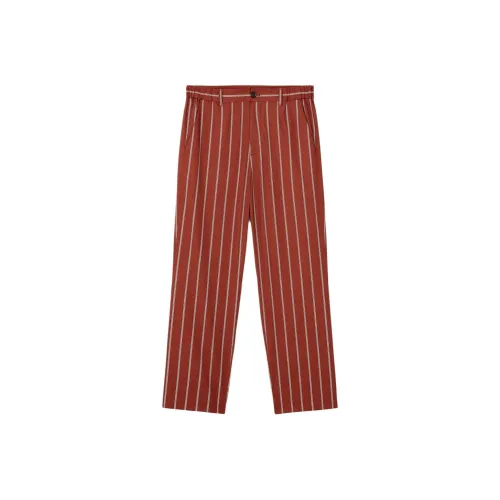 ZARA Охра Красный Мужские Повседневные Брюки