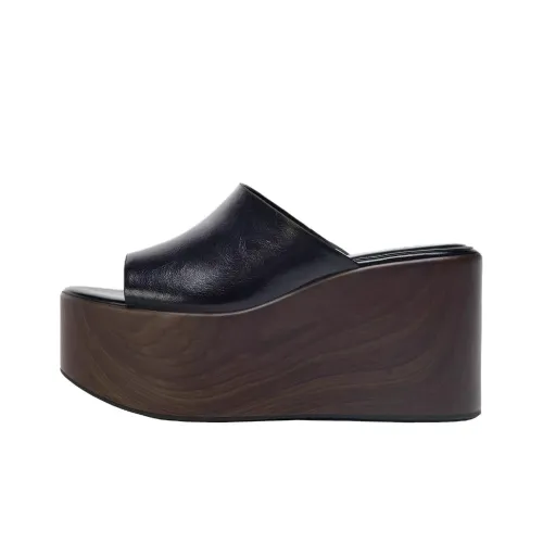 ZARA Слипоны Черные Женские
