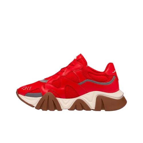 VERSACE Squalo VERSACE Низкий Топ Повседневная Обувь Мужская Красная