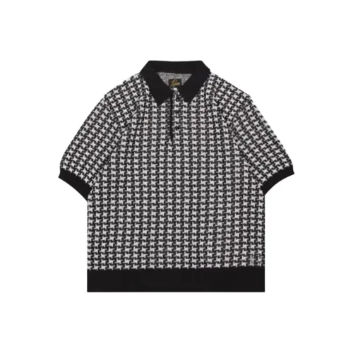 Needles Collaboration Мужская черная поло рубашка