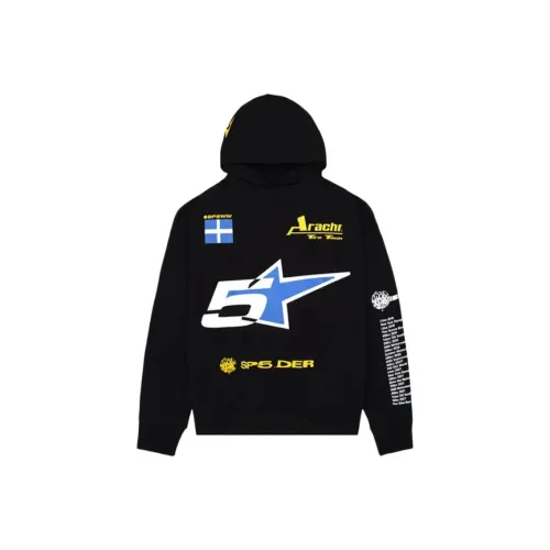 Sp5der Черные Мужские Свитшоты