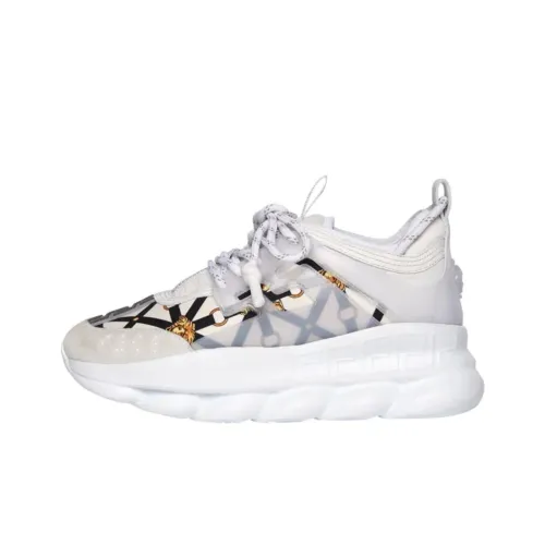 VERSACE CHAIN REACTION VERSACE Низкий Топ Повседневная Обувь Женская Белая