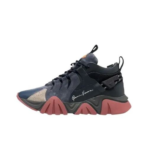 VERSACE Squalo VERSACE Низкий Топ Повседневная Обувь Мужская Черный Синий