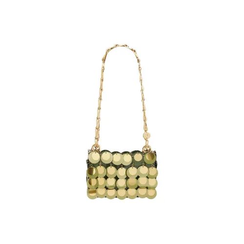 Paco Rabanne Полиэстер Сумка через плечо Мини Женская Хаки Зеленый Золотой