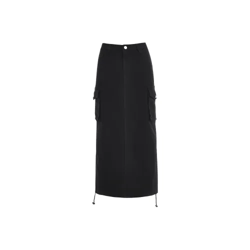 Розовая черная длинная юбка женские джинсовые длинные юбки