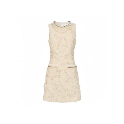 SONDR Шампанское Экрю Женские Платья без рукавов