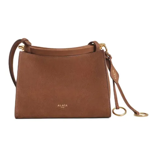 Alaia Телячья кожа Сумка через плечо Маленькая Женская Коричневая