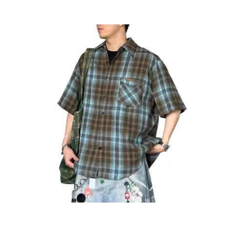 GANGZAI Короткий рукав рубашка унисекс